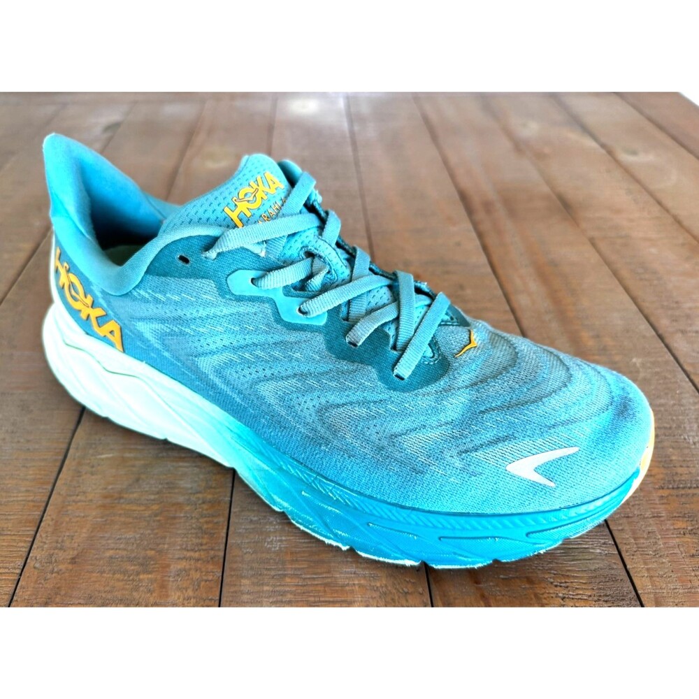 Hoka One Arahi 6 Ocean Mist Lime Green Women's Running Sneaker Trainer Size 8.5D - Picture 2 of 12